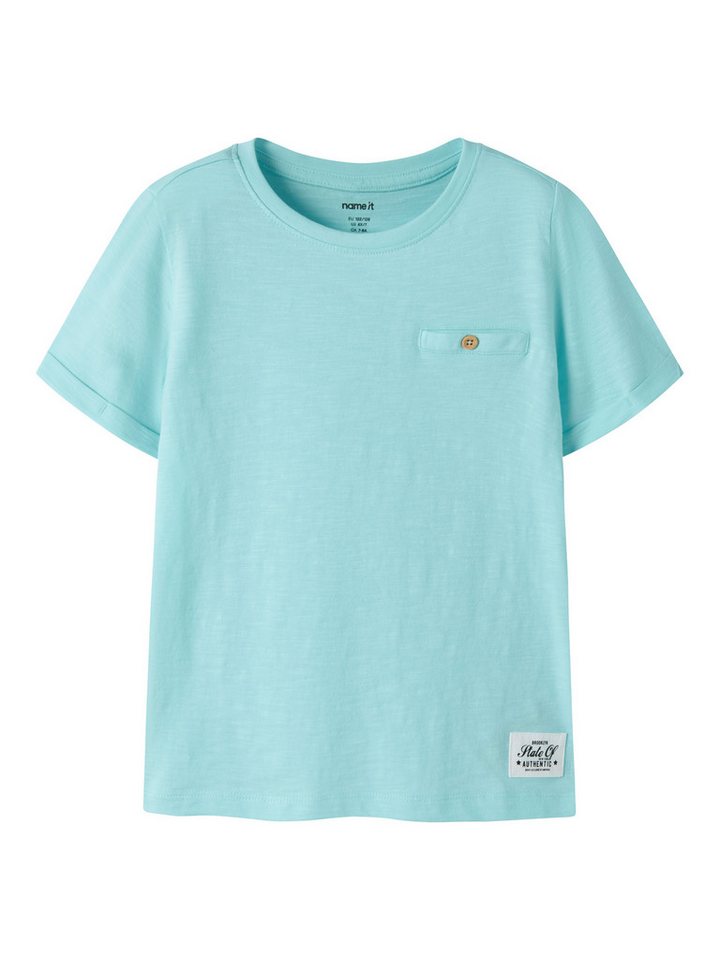 Name It Kurzarmshirt NKMVINCENT SS TOP F NOOS Baumwolle, Brusttasche