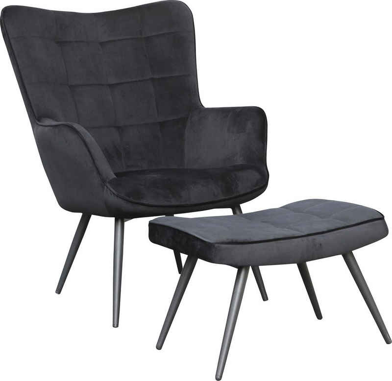 Homexperts Sessel »ULLA« (1-St), wahlweise mit oder ohne Hocker