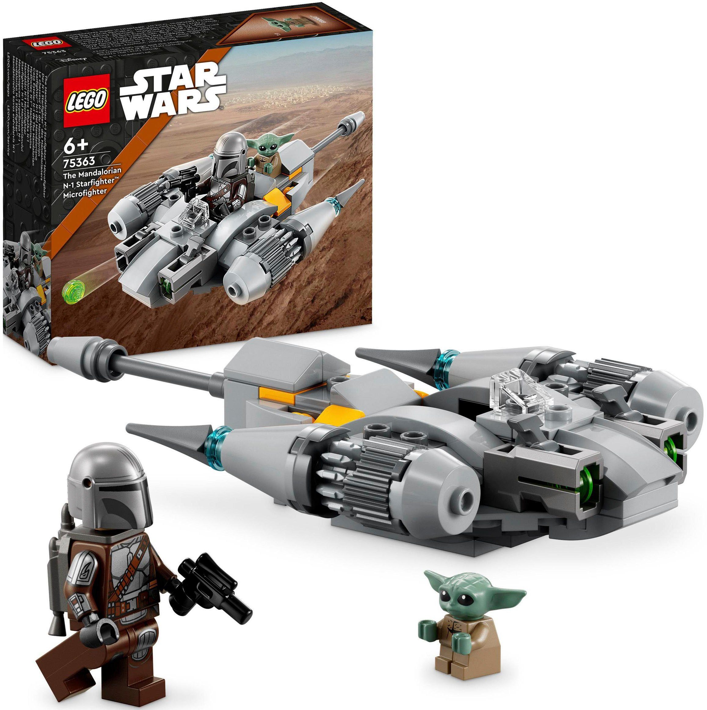 LEGO® Konstruktionsspielsteine N-1 Starfighter des Mandalorianers – Microfighter (75363), (88 St), LEGO® Star Wars; Made in Europe