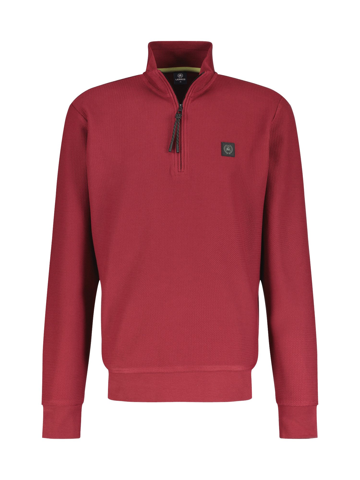 Sweatshirt Troyer-Sweatshirt in Strukturqualität