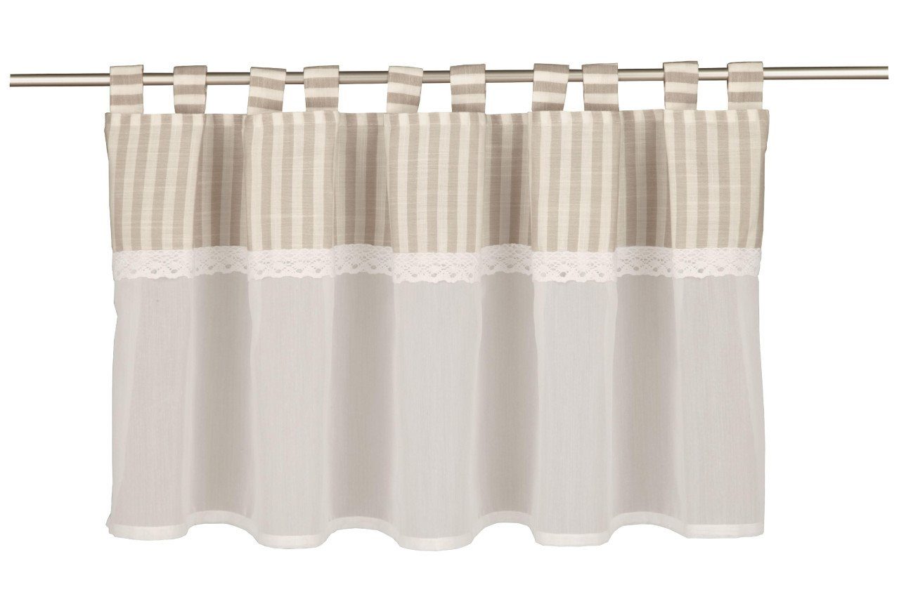 Neusser Collection Gardine Neusser Collection Schlaufenpanneau Serafina gra günstig online kaufen