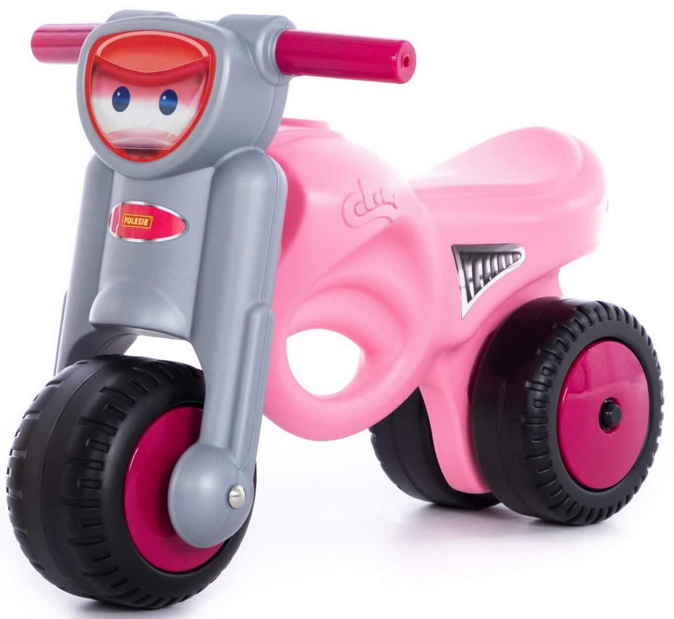 Rutschmotorrad Motorrad Rutscher Mini-Moto Girls Kinder Laufrad Lauflernrad rosa/grau