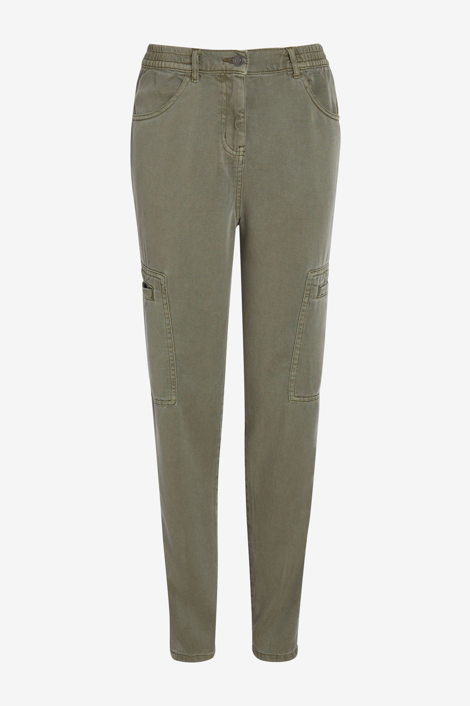 Next High-waist-Jeans »Lyocell-Cargohose mit Tapered-Leg – Kurzgröße«  (1-tlg) online kaufen | OTTO