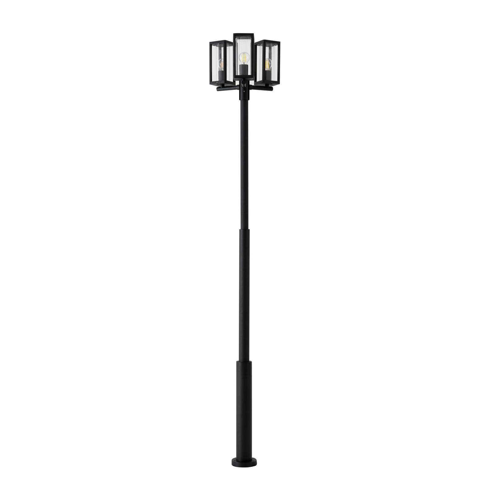 Lucande Siveta, Metall, Schwarz IP65, 3 x 15 W LED