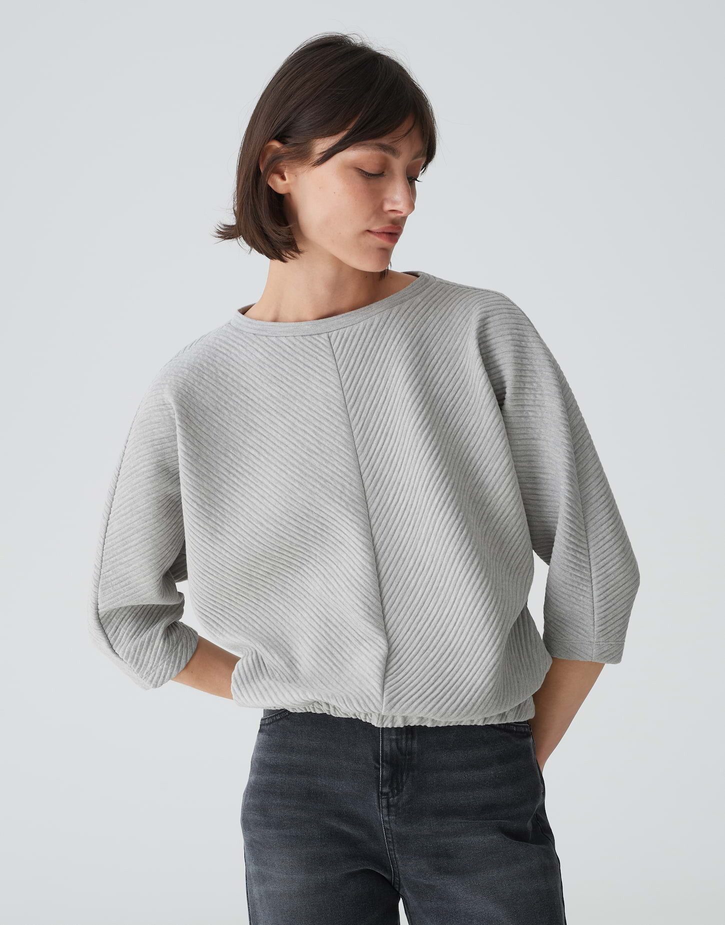 Sweatshirt Sweatshirt GARUKI Regular aus Ottoman Sweat