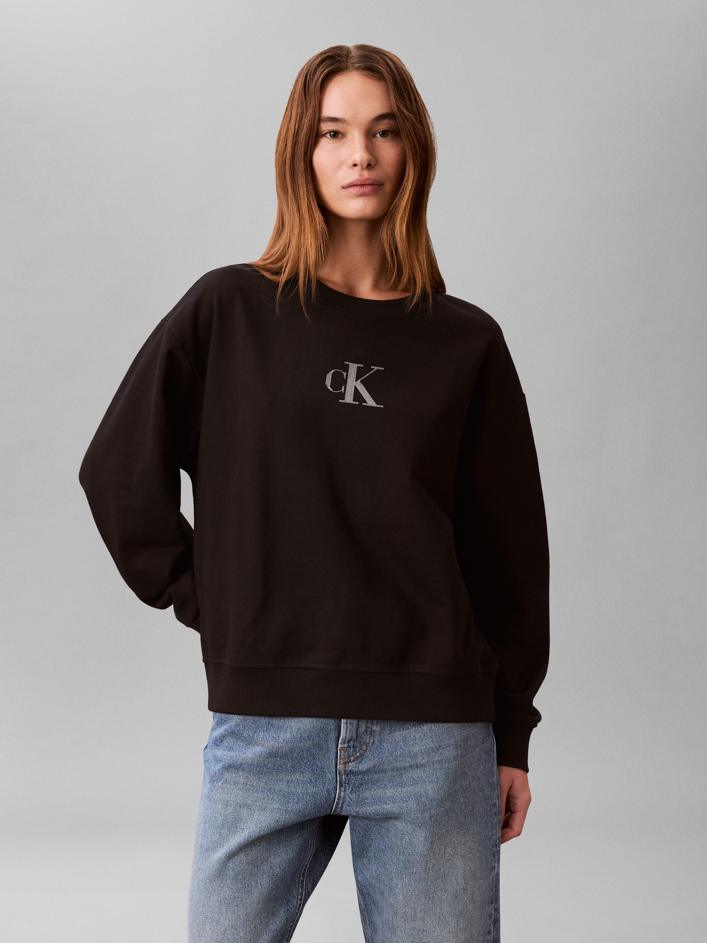 Calvin Klein Jeans Sweatshirt Regular fit mit Rundhalsausschnitt günstig online kaufen