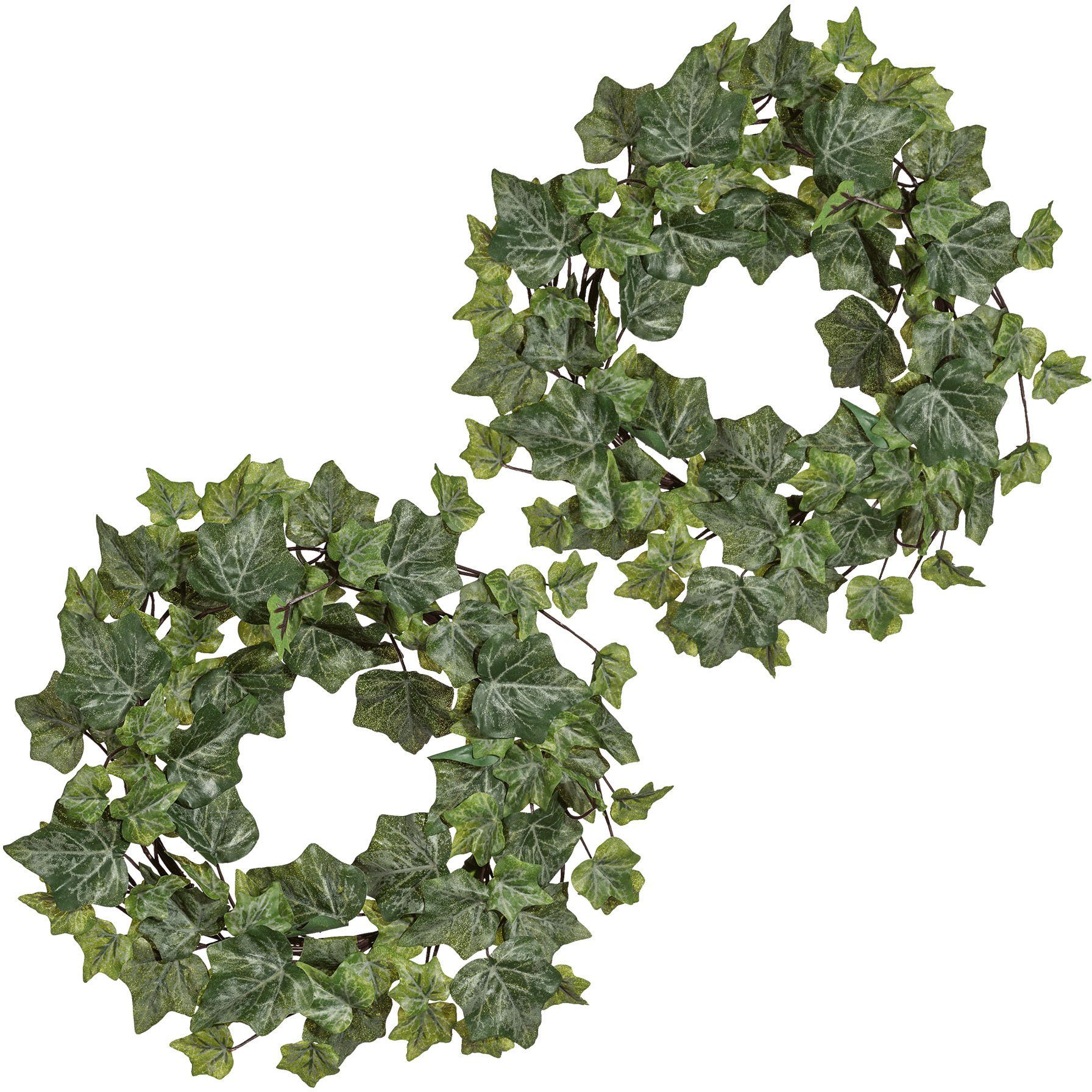 Kunstkranz Efeukranz mit englischem Blatt Efeu, Creativ green, Höhe 5 cm, 2 günstig online kaufen