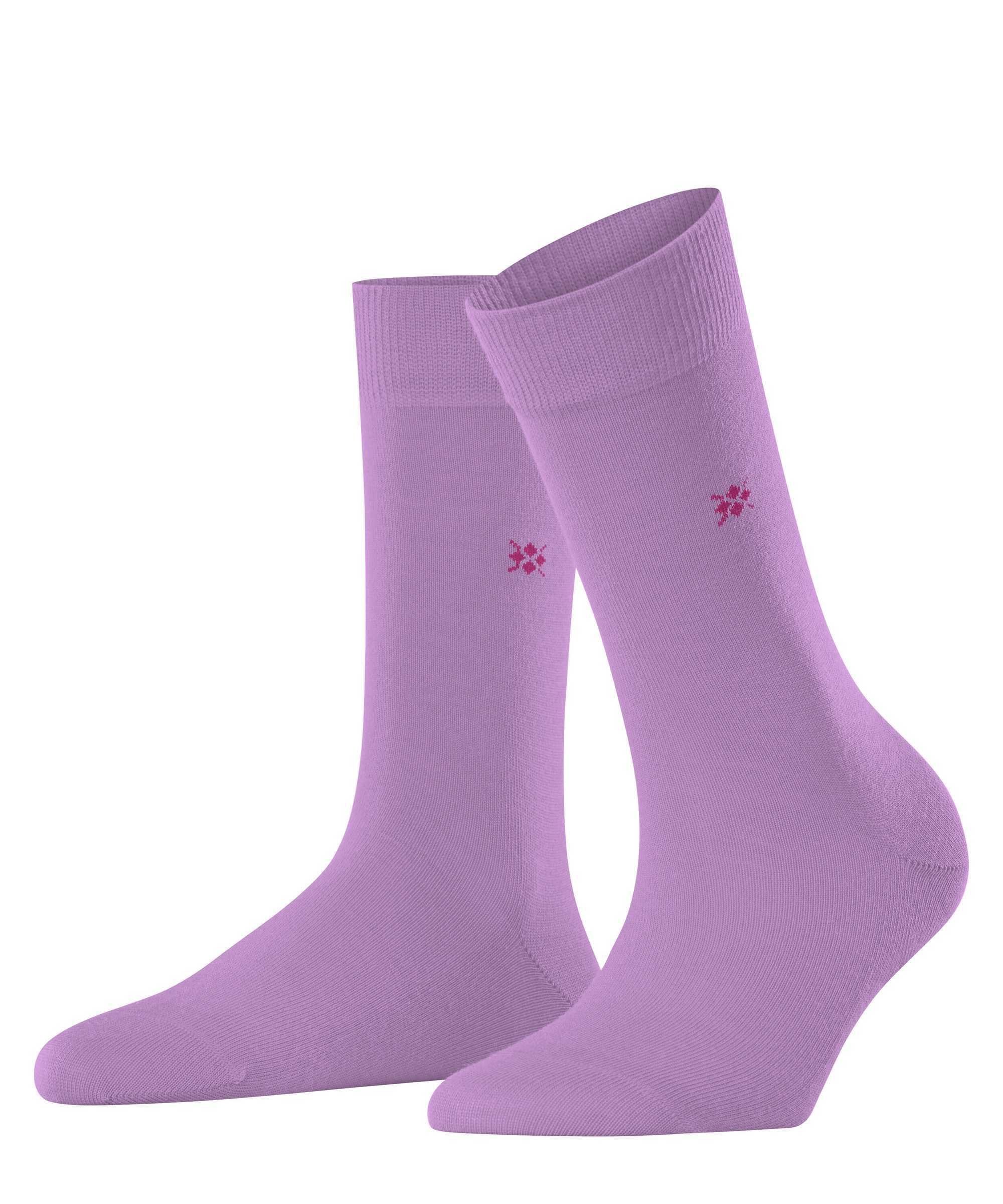 Socken Damen Kurzsocken Burlington - Lila Schurwolle, Uni, BLOOMSBURY Logo