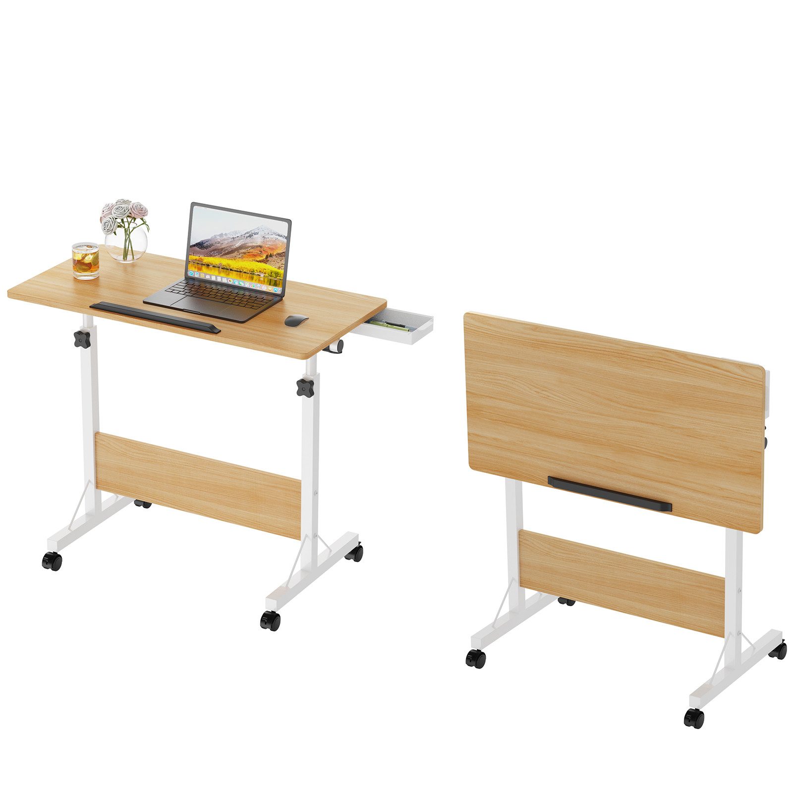 JEOBEST Computertisch Stehpult Höhenverstellbar Schreibtisch, Beistelltisch günstig online kaufen