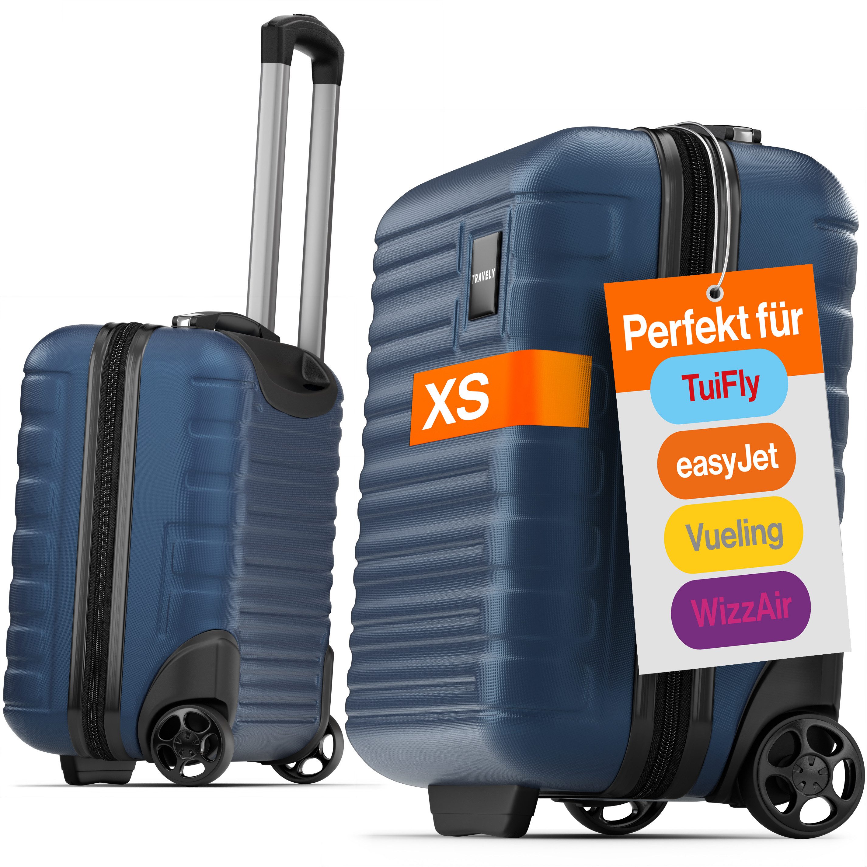 Travely Handgepäck-Trolley Polycarbonat Koffer - Reisekoffer, günstig online kaufen