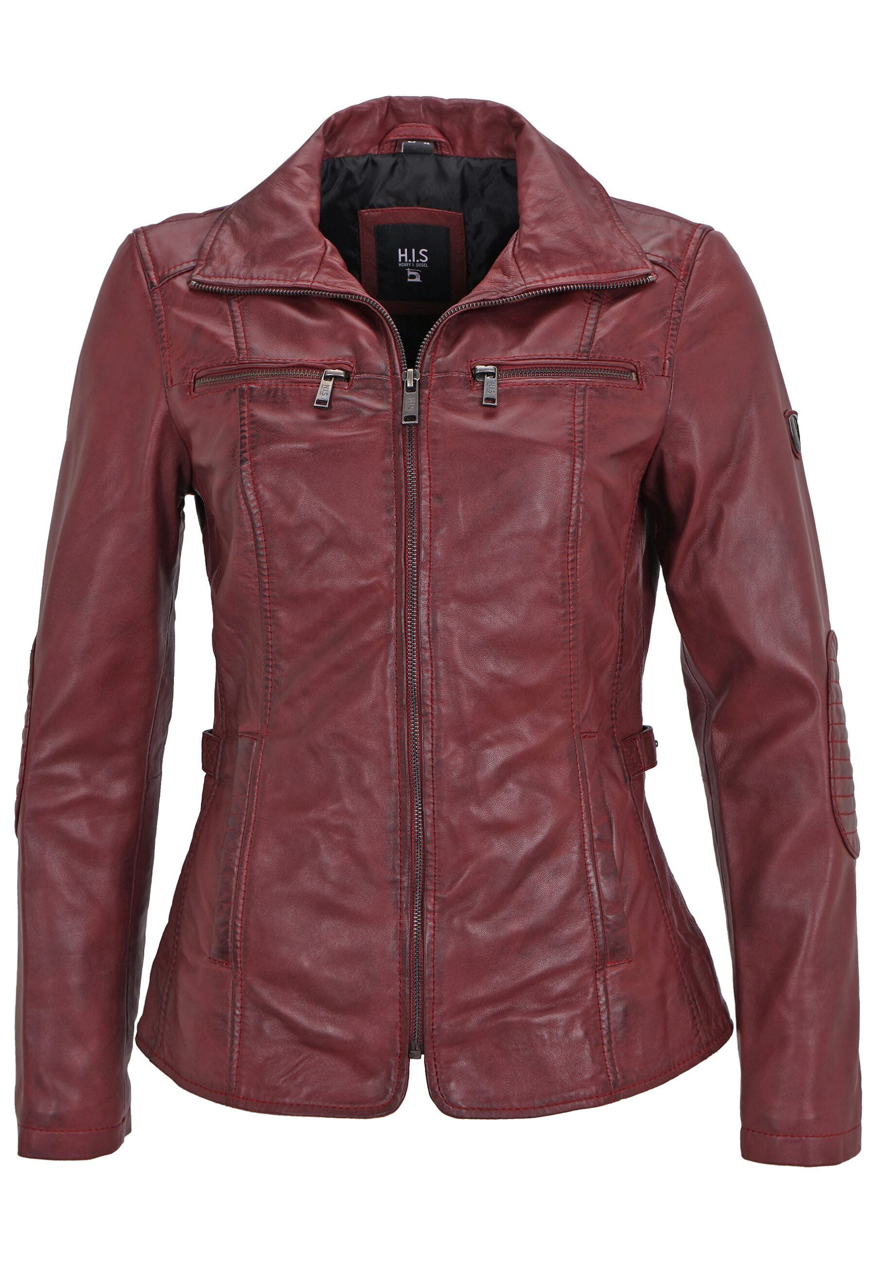 H.I.S Lederjacke SABATINA (1-St) mit Schnalle günstig online kaufen