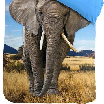 Kinderbettwäsche Elefant, ESPiCO, Renforcé, 2 teilig, Wildnis, Afrika, Safari