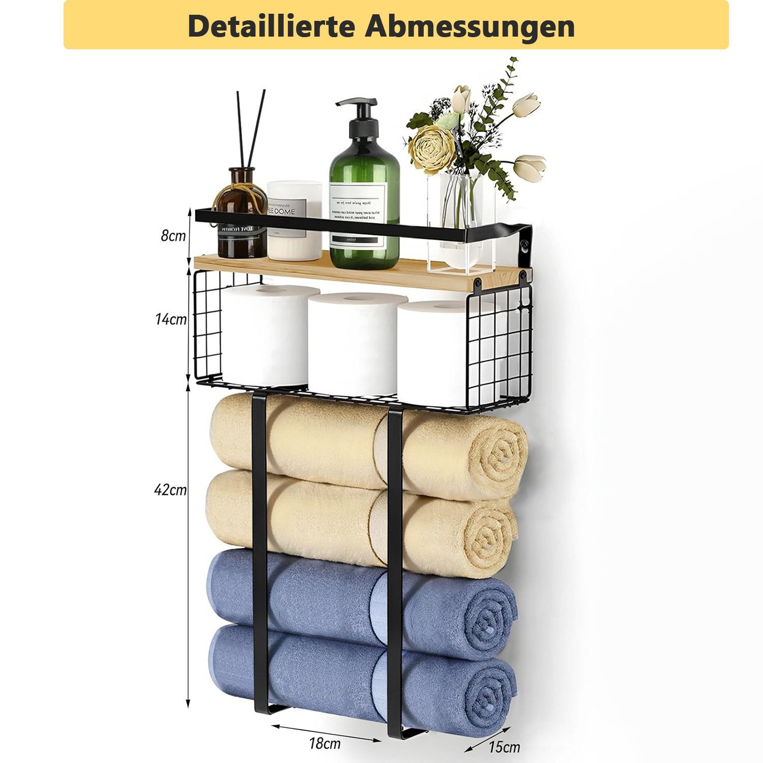 Refined Living Handtuchhalter Wand Handtuchhalter, Bad Handtuchregal mit Ab günstig online kaufen