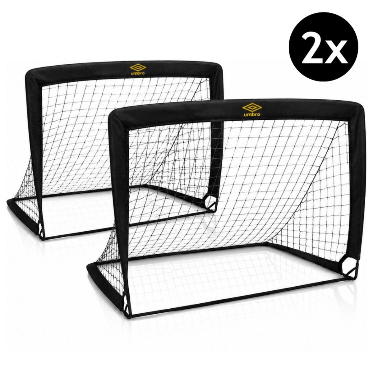 Umbro Fußballtor Umbro Pop-Up Fußballtor Set von 2 120 x 90 x 90 cm
