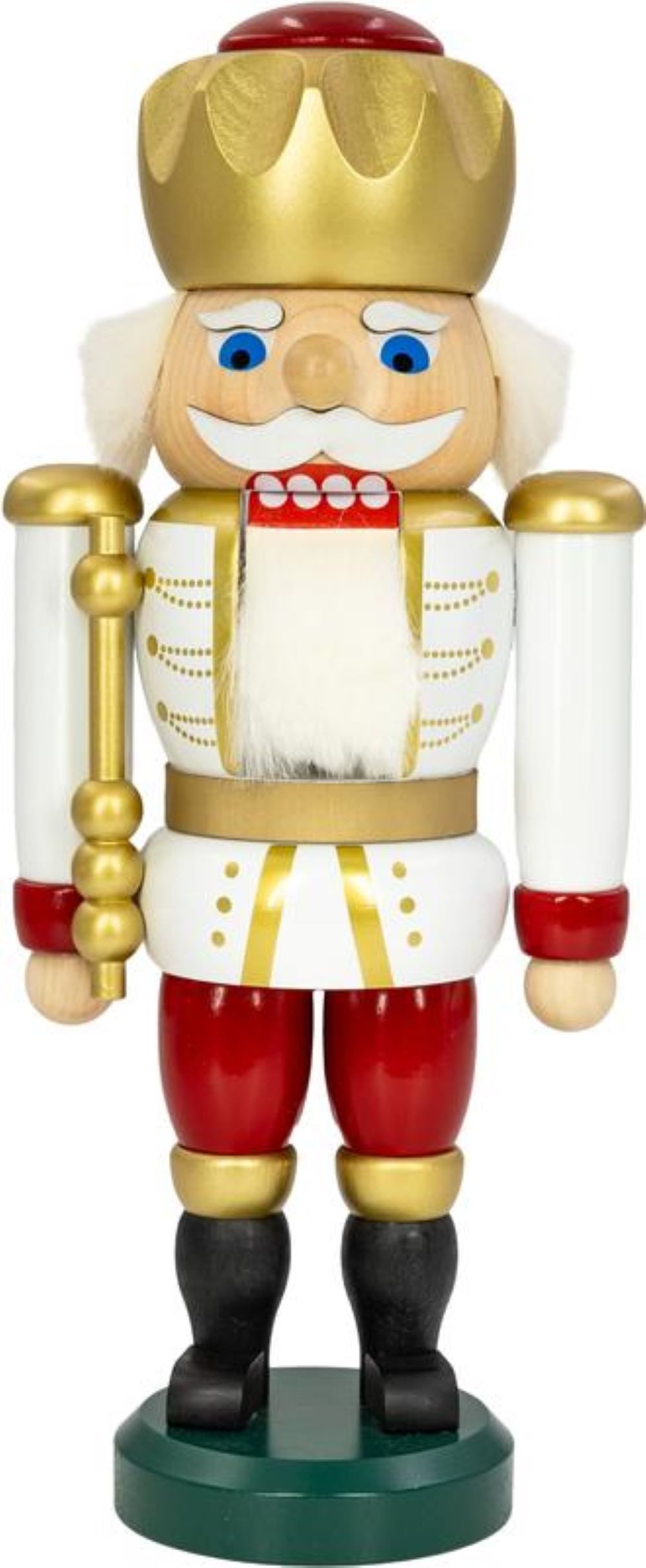Seiffener Volkskunst Nussknacker König Exklusiv NEU 25 cm - in 6 tollen Farben aus dem Erzgebirge, aus dem Erzgebirge