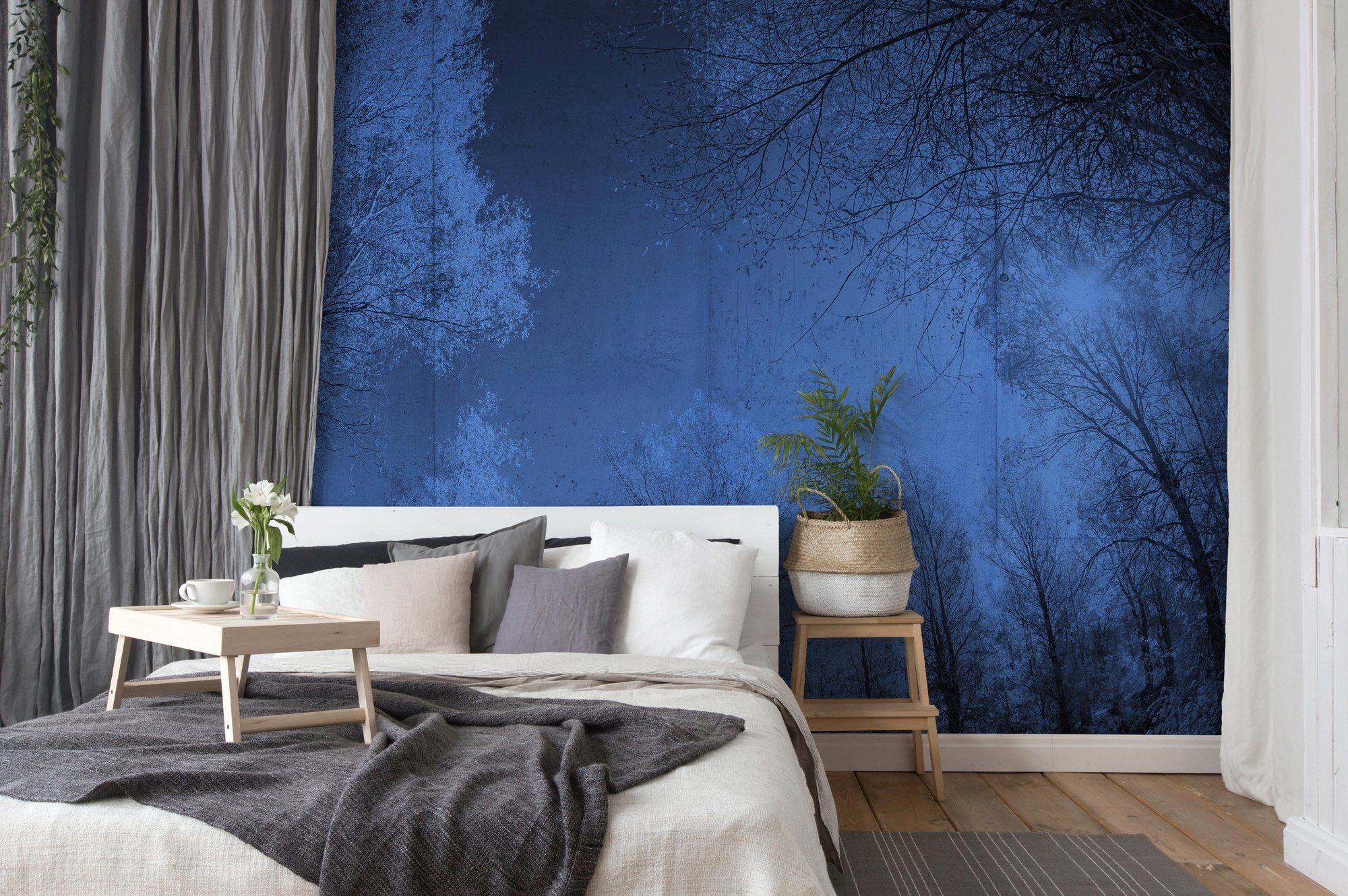 Architects Paper Fototapete Atelier 47 Forest Glade 1, glatt, Wald, (4 St), Vlies, Wand, Schräge, Decke