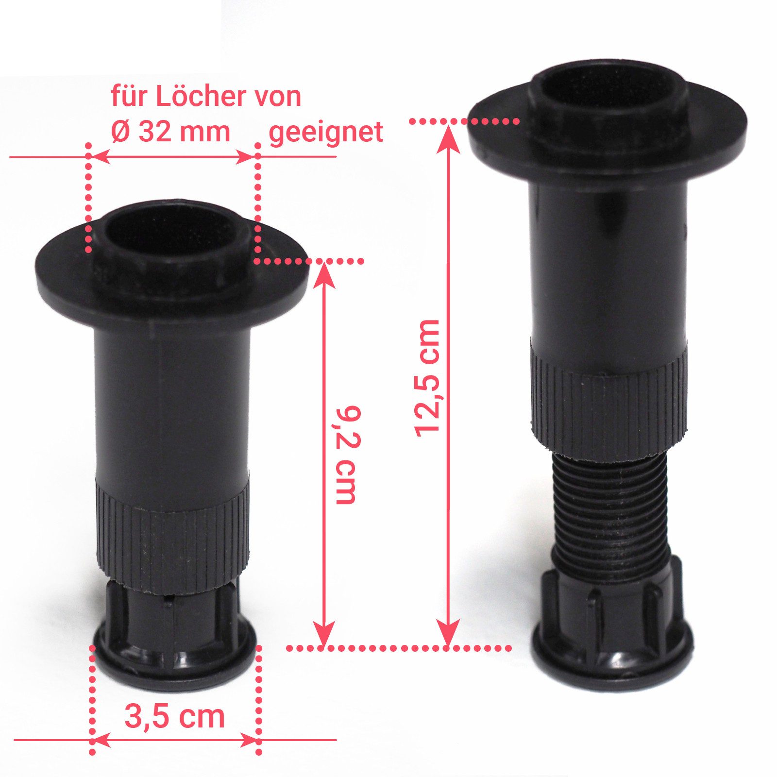 WITEN&NOCK Duschwannenfüße höhenverstellbare Stellfüße für SMC Duschwanne M günstig online kaufen