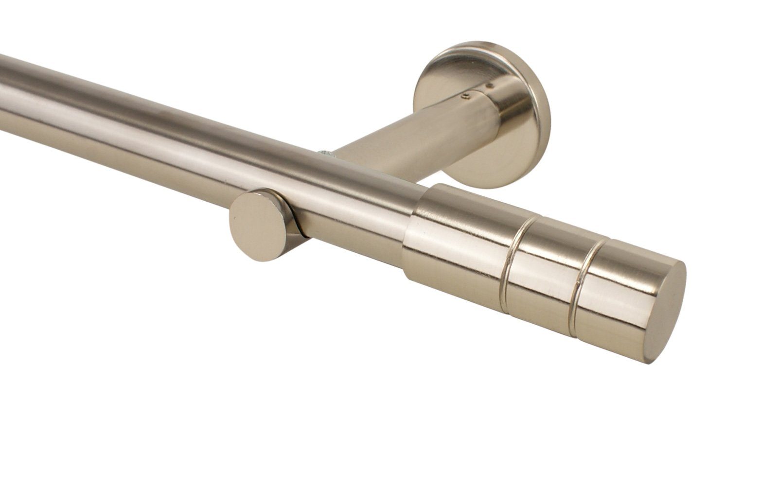 iso-design Gardinenstange 25 mm aus Metall Endstück Jolly Farbe Edelstahl W günstig online kaufen