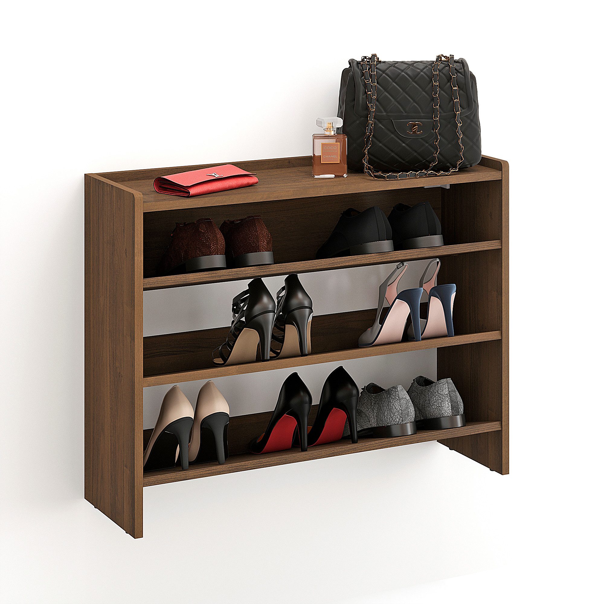 KOMTO Schuhregal Elexis 3 Schmal