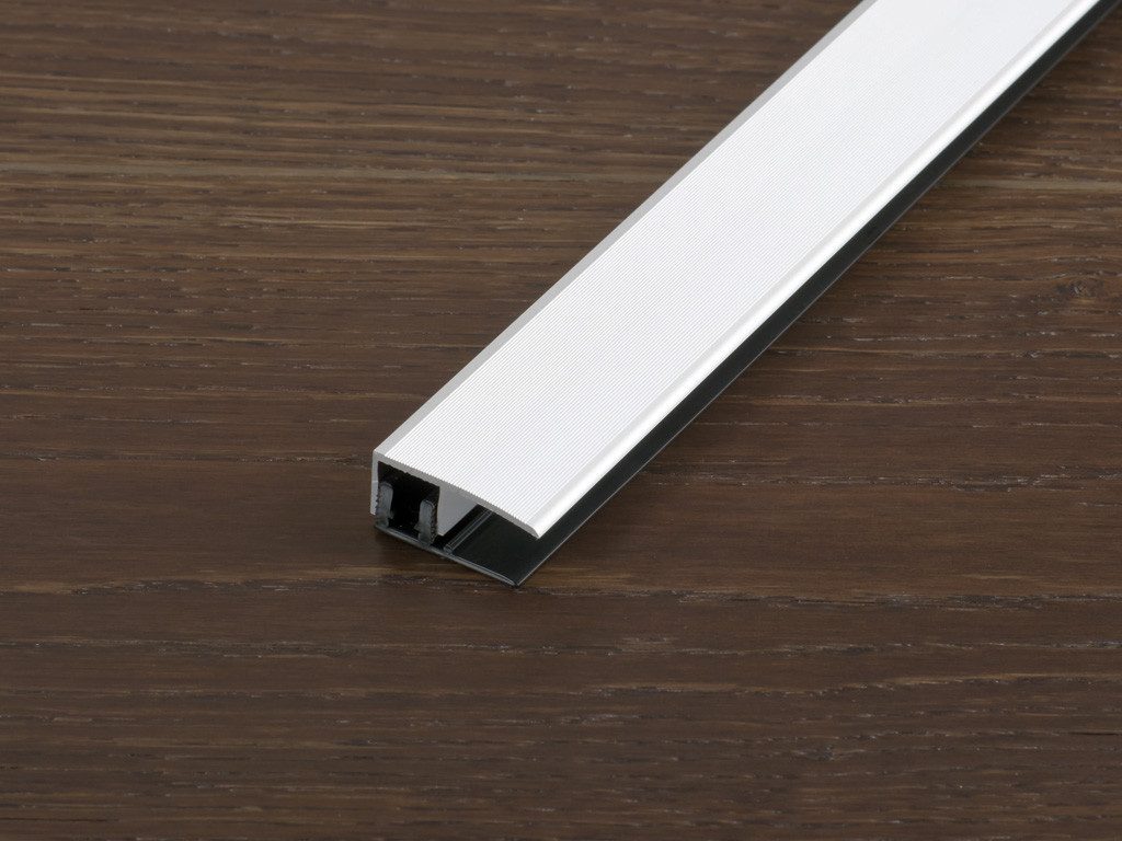 PROLINE Abschlussprofil Abschlussprofil PROVARIOclip Universal Aluminium eloxiert Silber