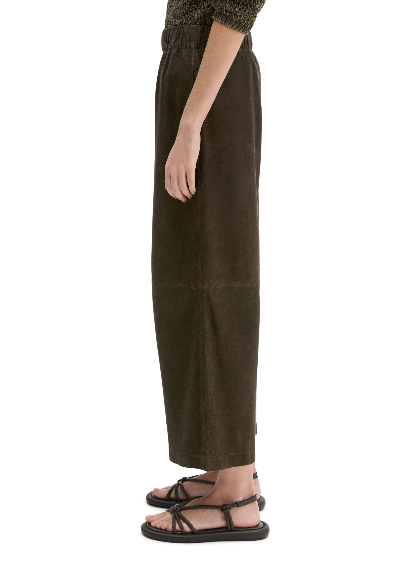 Marc O'Polo Lederhose aus weichem Ziegenveloursleder