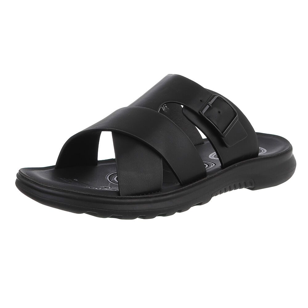 Coolwalk Moderne Herrensandalen mit Riemen – Komfort & Stil für den Sommer Sandale (89543962) Flach Sandalen in Schwarz