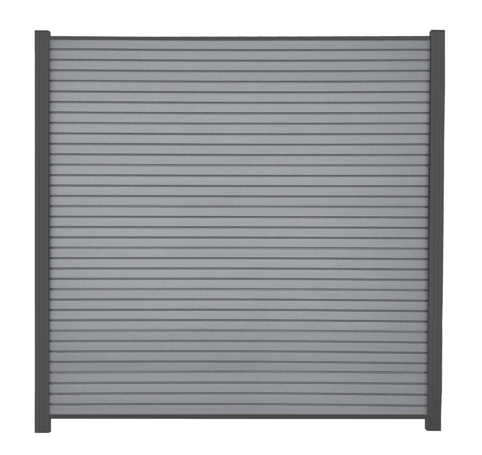 WPC Profi Zaun WPC Rhombus Zaun MUSTER Handmuster 15 cm Steingrau, (WPC Zaun, Musterstück 15 cm) – Bild 5 von 5