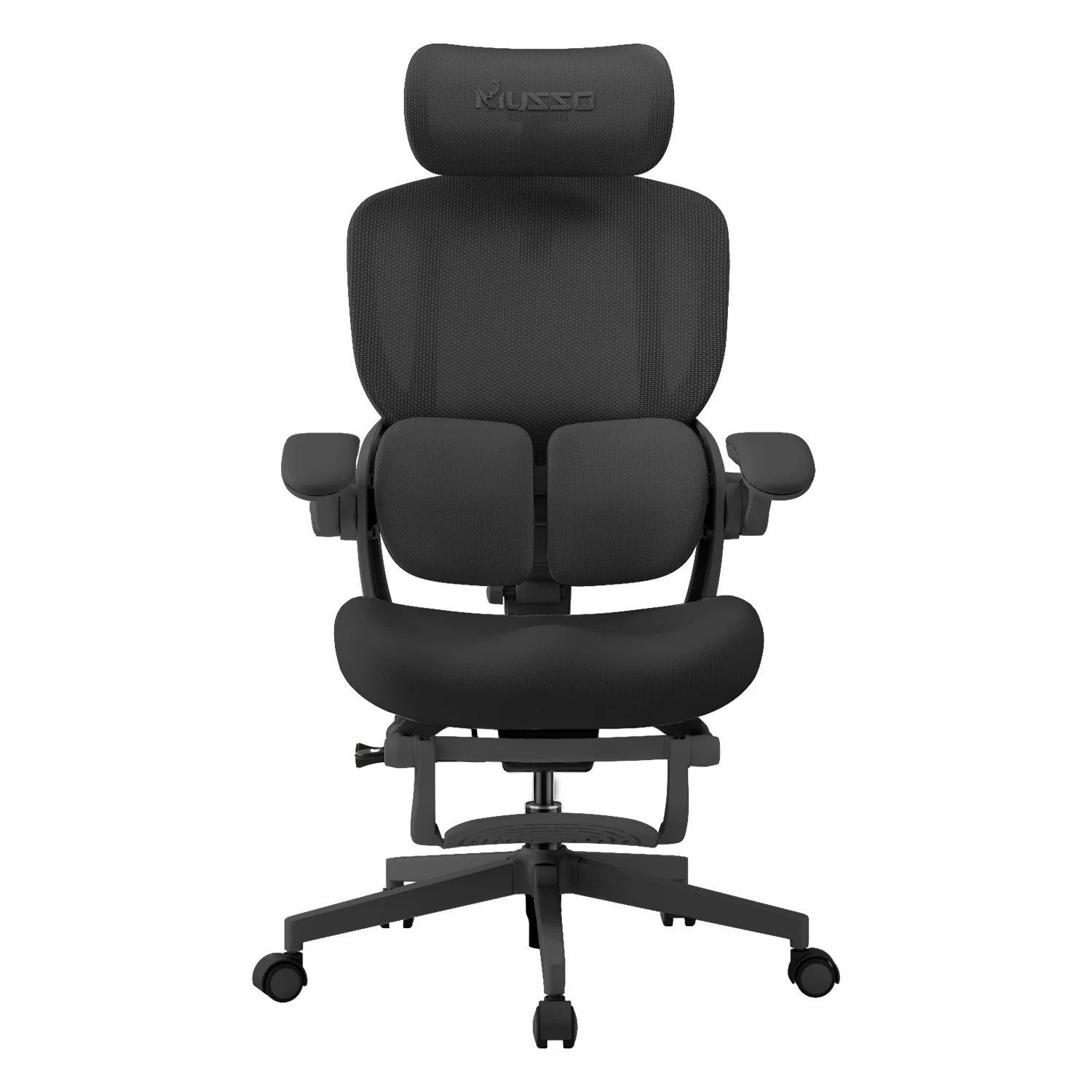 Musso Bürostuhl E80 Air Petite, Ergonomischer Schreibtisch- & Gaming-Drehstuhl (1 St), mit AeroFrau Bio-Wing Stütze, Fußstütze und Mesh