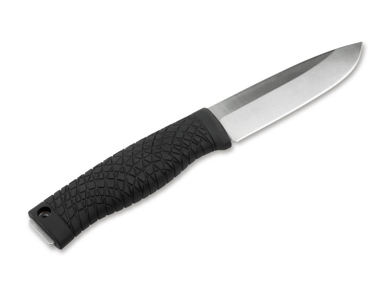 Böker Manufaktur Solingen Universalmesser Böker Solingen Bronco Feststehendes Messer mit TPE Griff, (1 St), Kohlenstoffstahlklinge, Scheide inklusive
