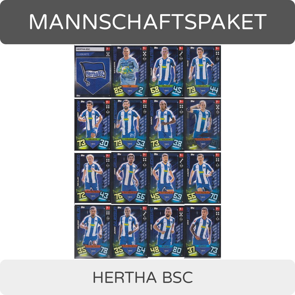 Topps Sammelkarte Topps Match Attax - 2019/20 - Mannschaftspaket - Hertha BSC