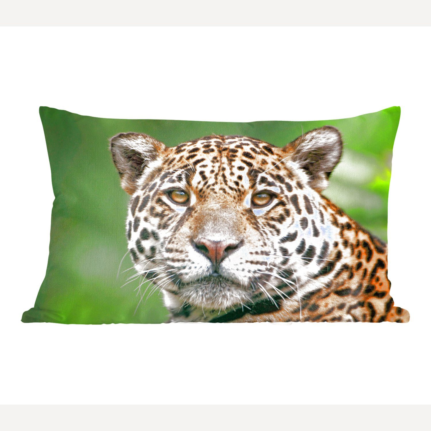 MuchoWow Dekokissen Leopard - Natur - Gefleckt, Wohzimmer Dekoration, Zierkissen, Dekokissen mit Füllung, Schlafzimmer