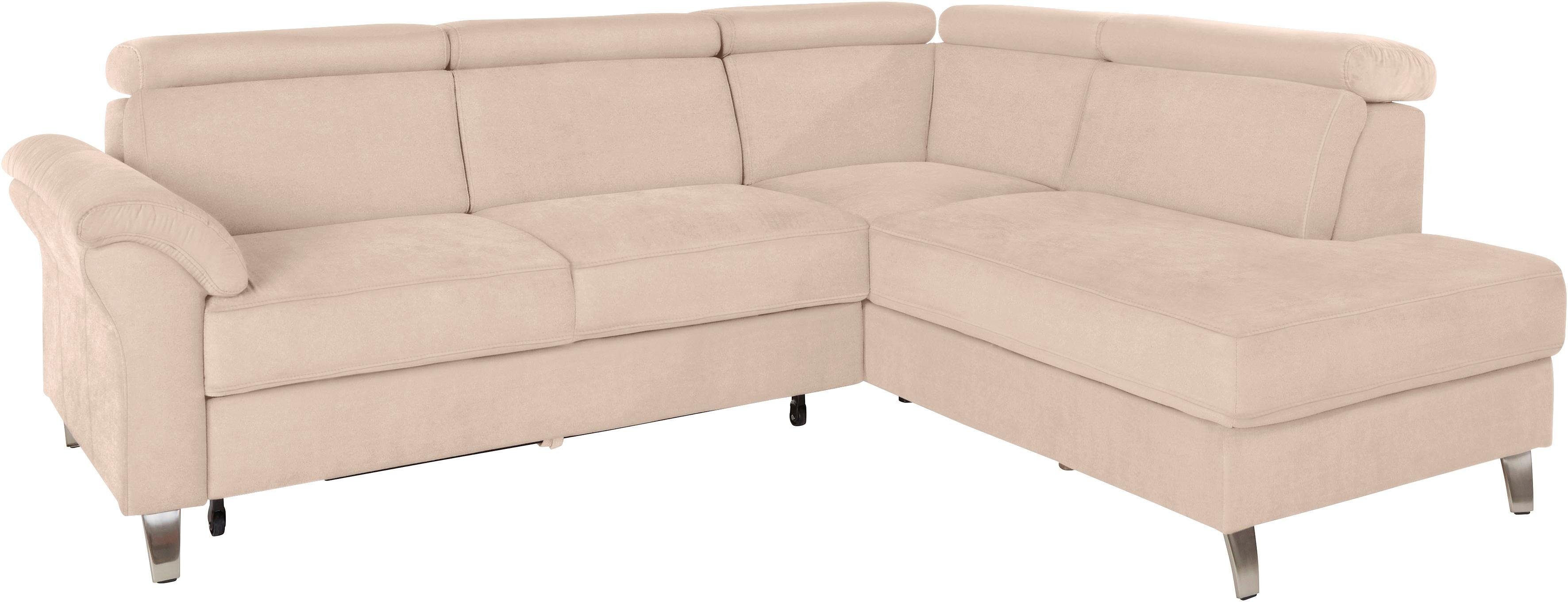 sit&more Ecksofa "Arngast L-Form" inklusive Kopfteilverstellung und Federke günstig online kaufen