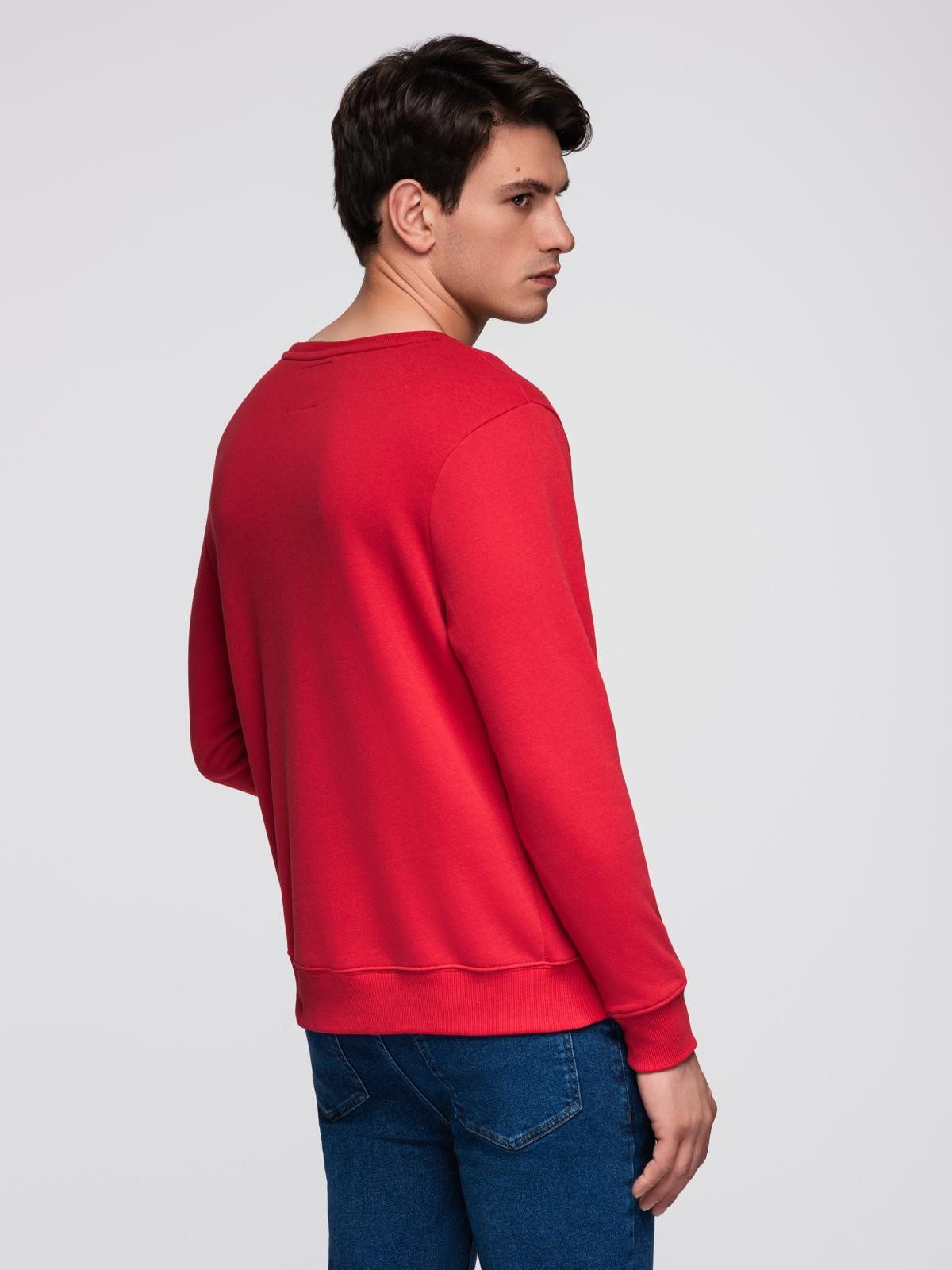 OMBRE Sweatshirt Sweatshirt mit Rundhalsausschnitt und Applikation