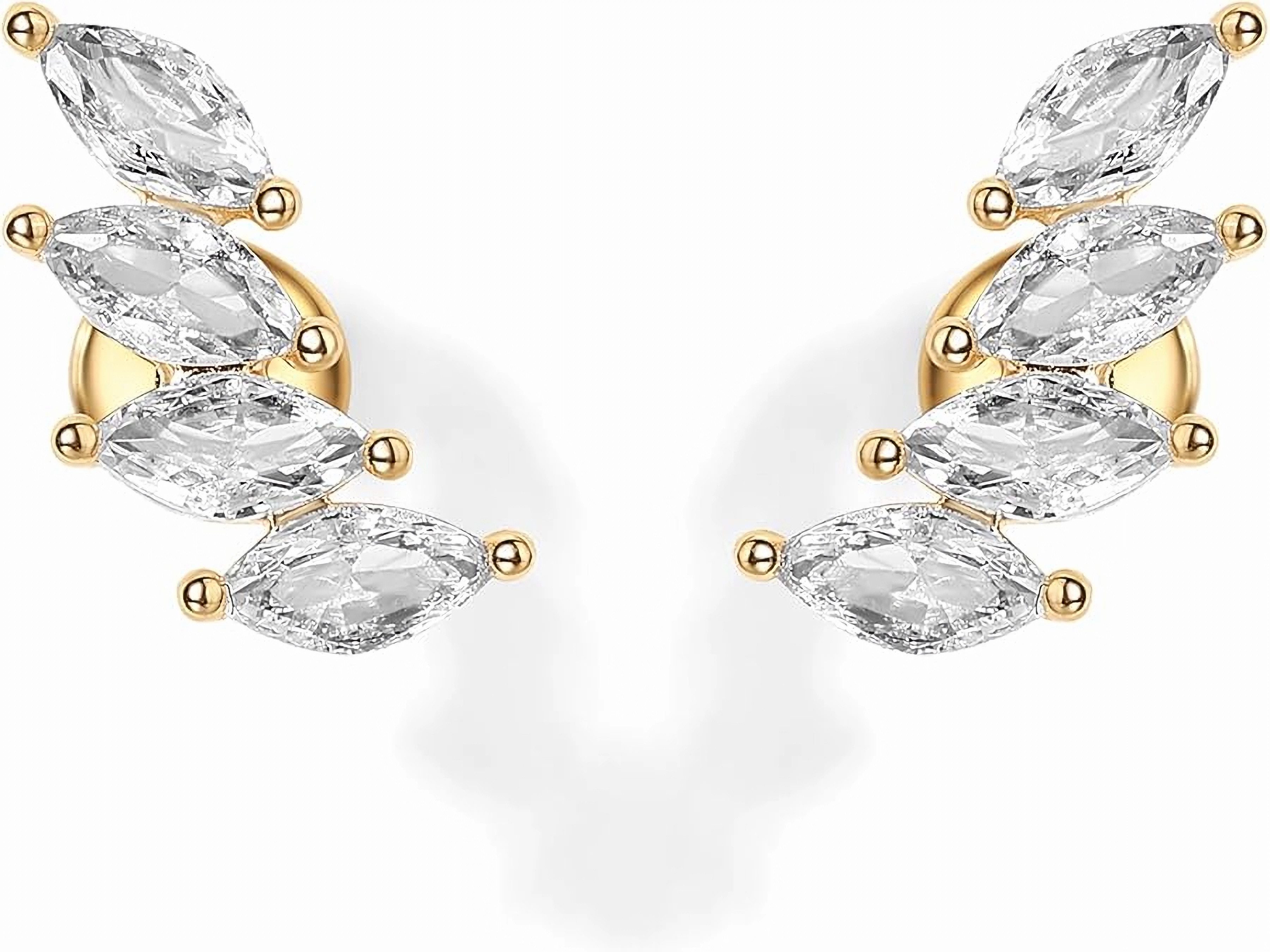 Jumpeak Paar Ohrstecker 585 Gold, Diamanten im Marquise-Schliff, exquisite günstig online kaufen