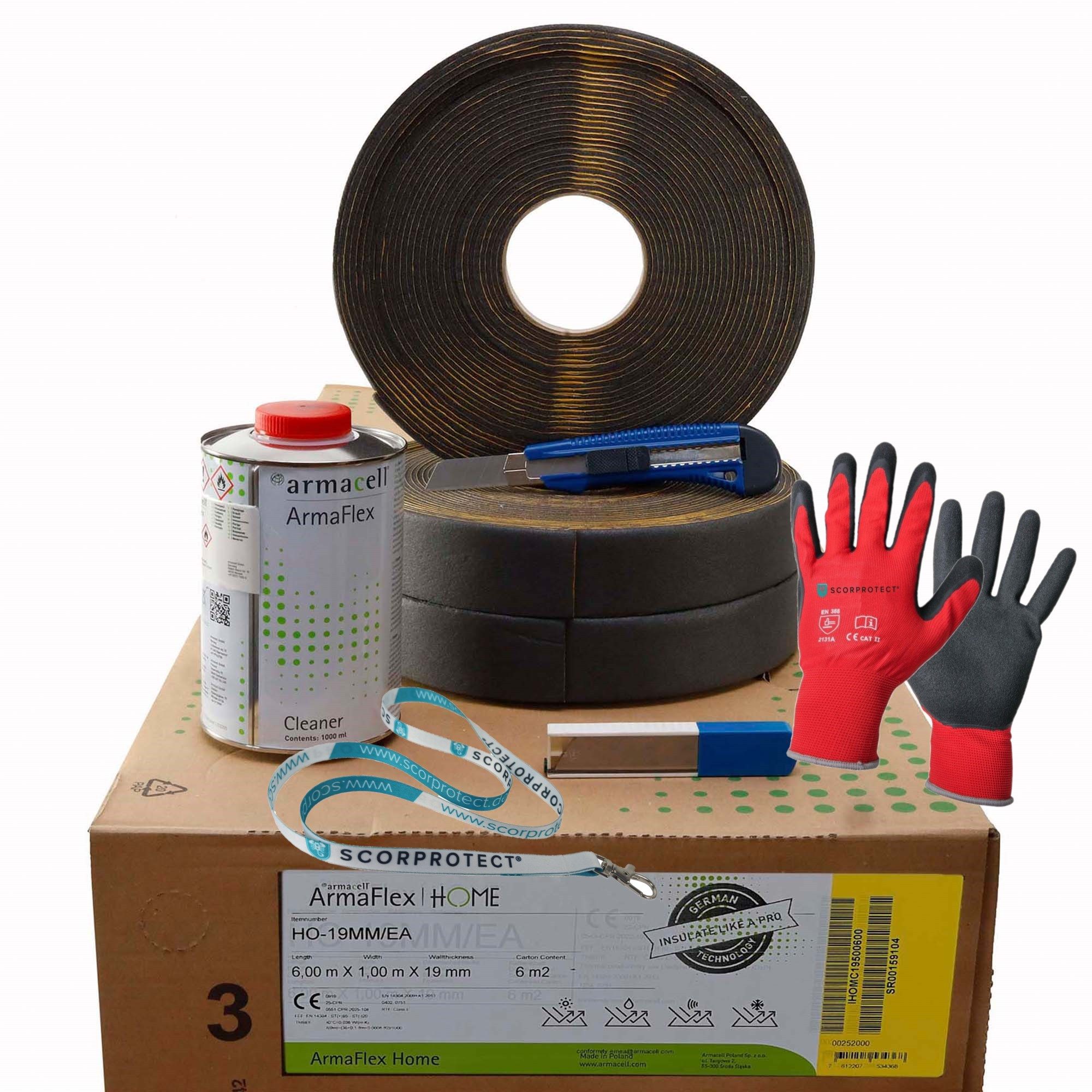 Scorprotect® Rollladenkastendämmung original Armaflex Home Armacell Camper-Ausbau-Set 3
