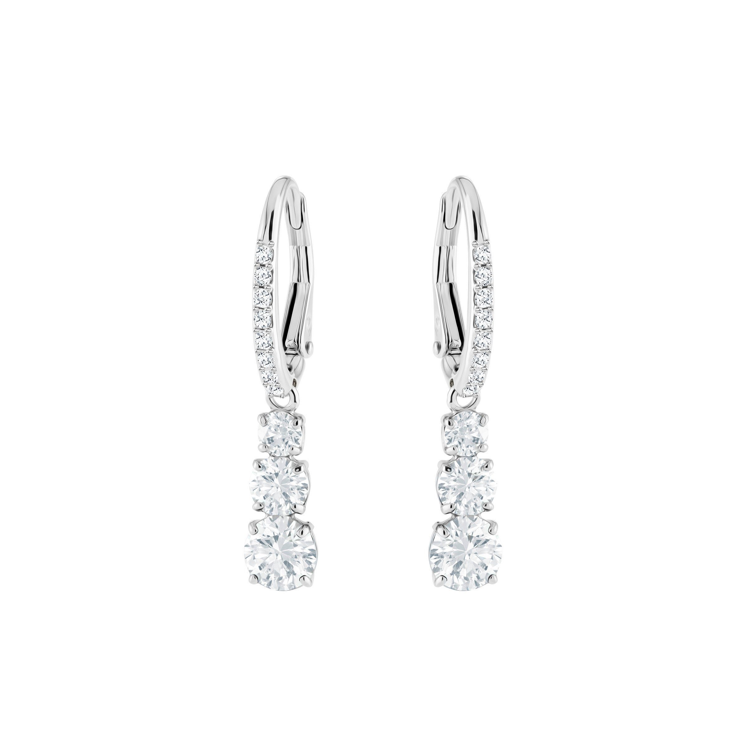 Swarovski Ohrring-Set silberfarben...