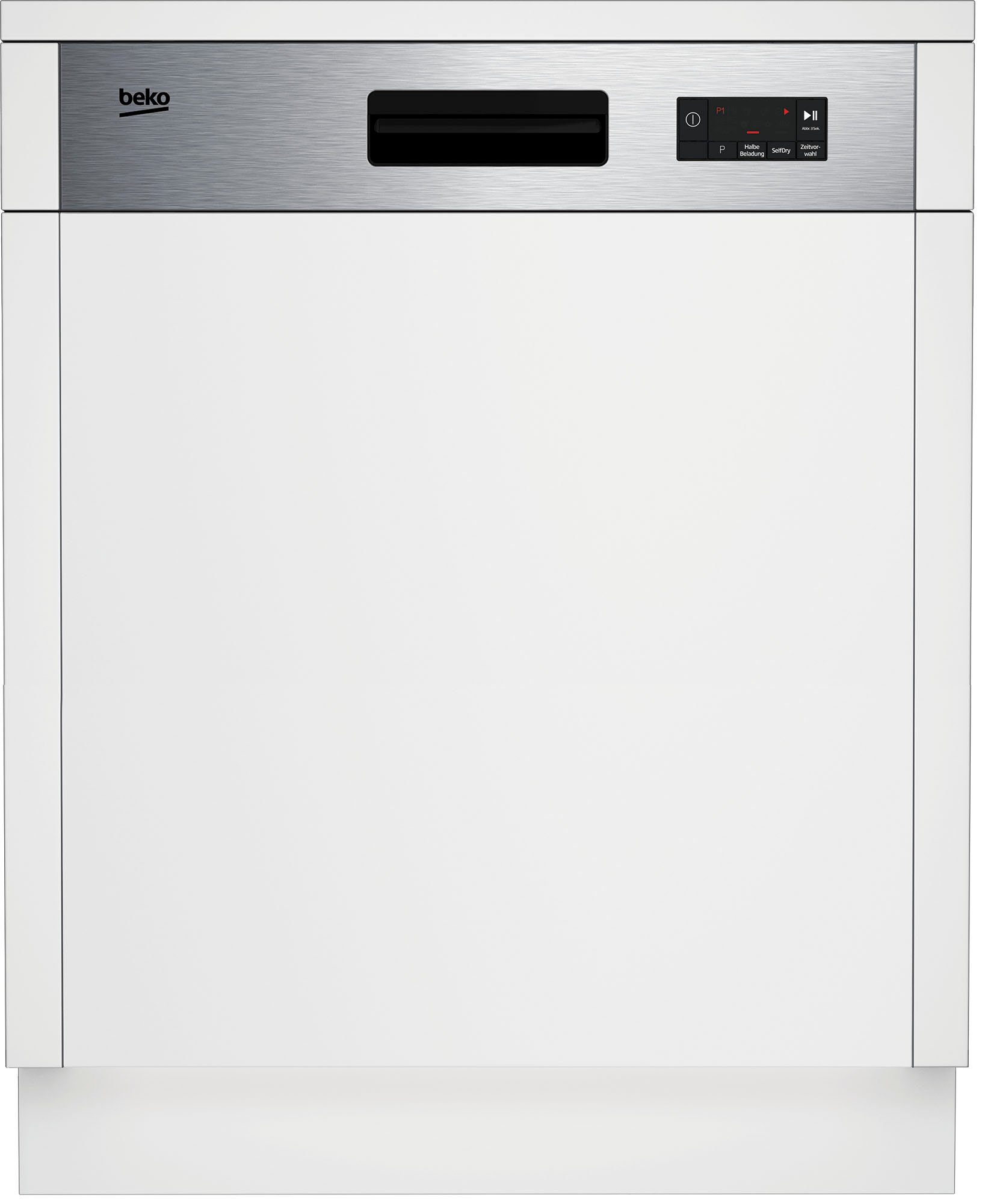 BEKO teilintegrierbarer Geschirrspüler BDSN15O30X 7688901677, 14 Maßgedecke, hocheinbaufähig