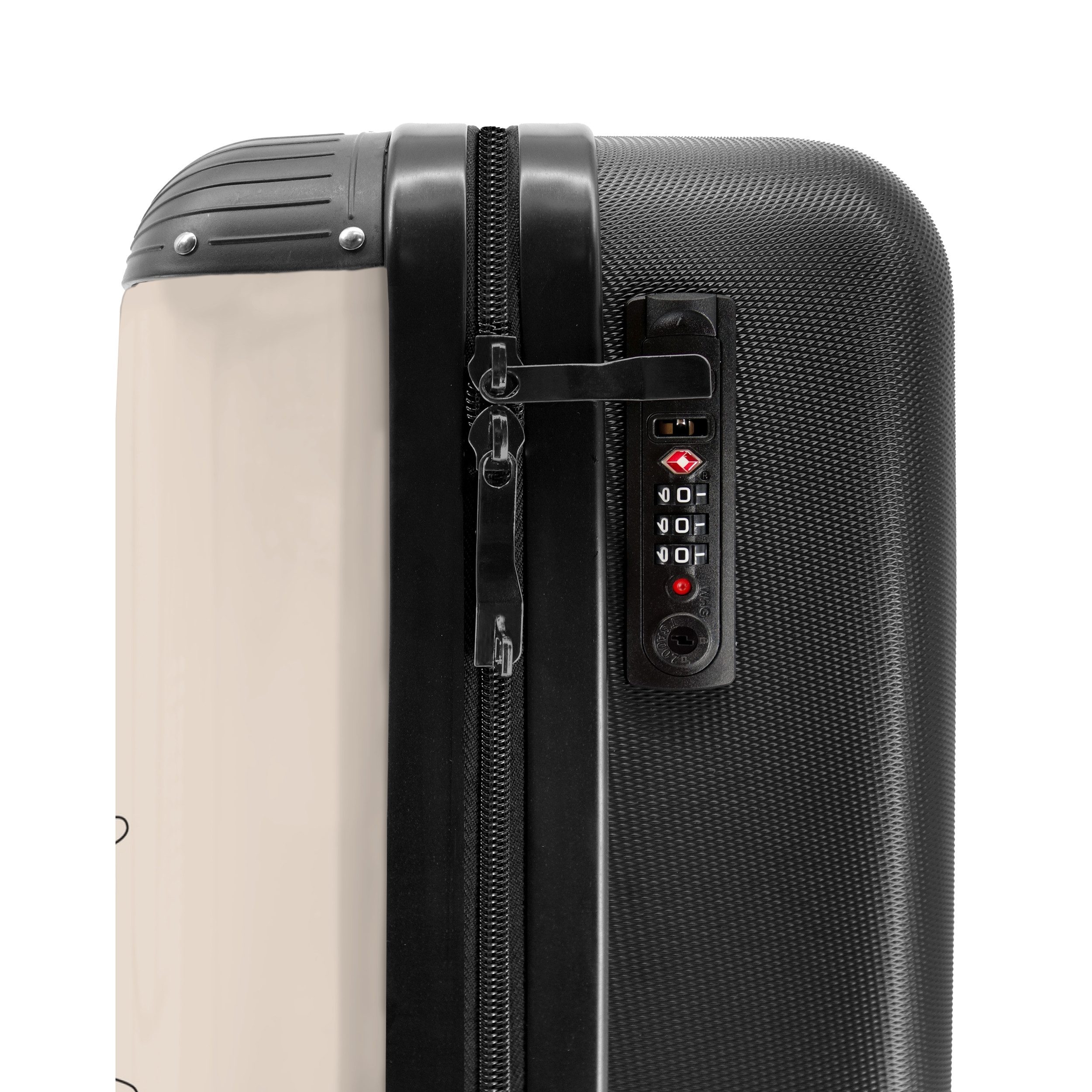 NoBoringSuitcases.com© Hartschalen-Trolley Weltkarte - Einfach - Flugzeug 55x35x20cm, Reisetasche mit Rollen, Koffer Handgepäck Flugzeug – Bild 5 von 5