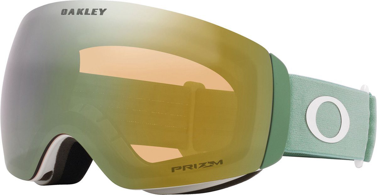Oakley Skibrille Flight Deck M Skibrille Matte Jade Prizm Snow Sage Gold Iridium SFM, Antifog double Lens