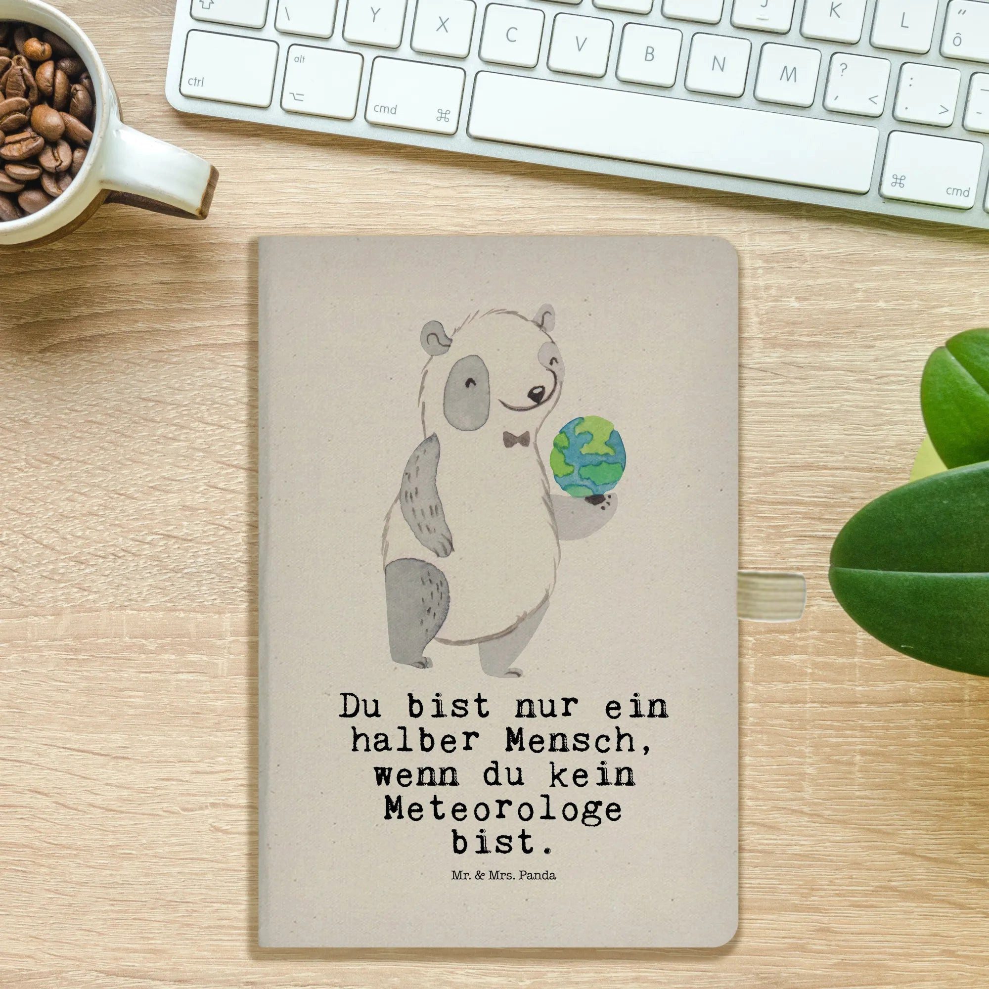 Thumbnail - Mr. & Mrs. Panda Notizbuch Meteorologe Herz - Transparent - Geschenk, A5 Notizbuch Nachhaltig, N Mr. & Mrs. Panda, Inspi...