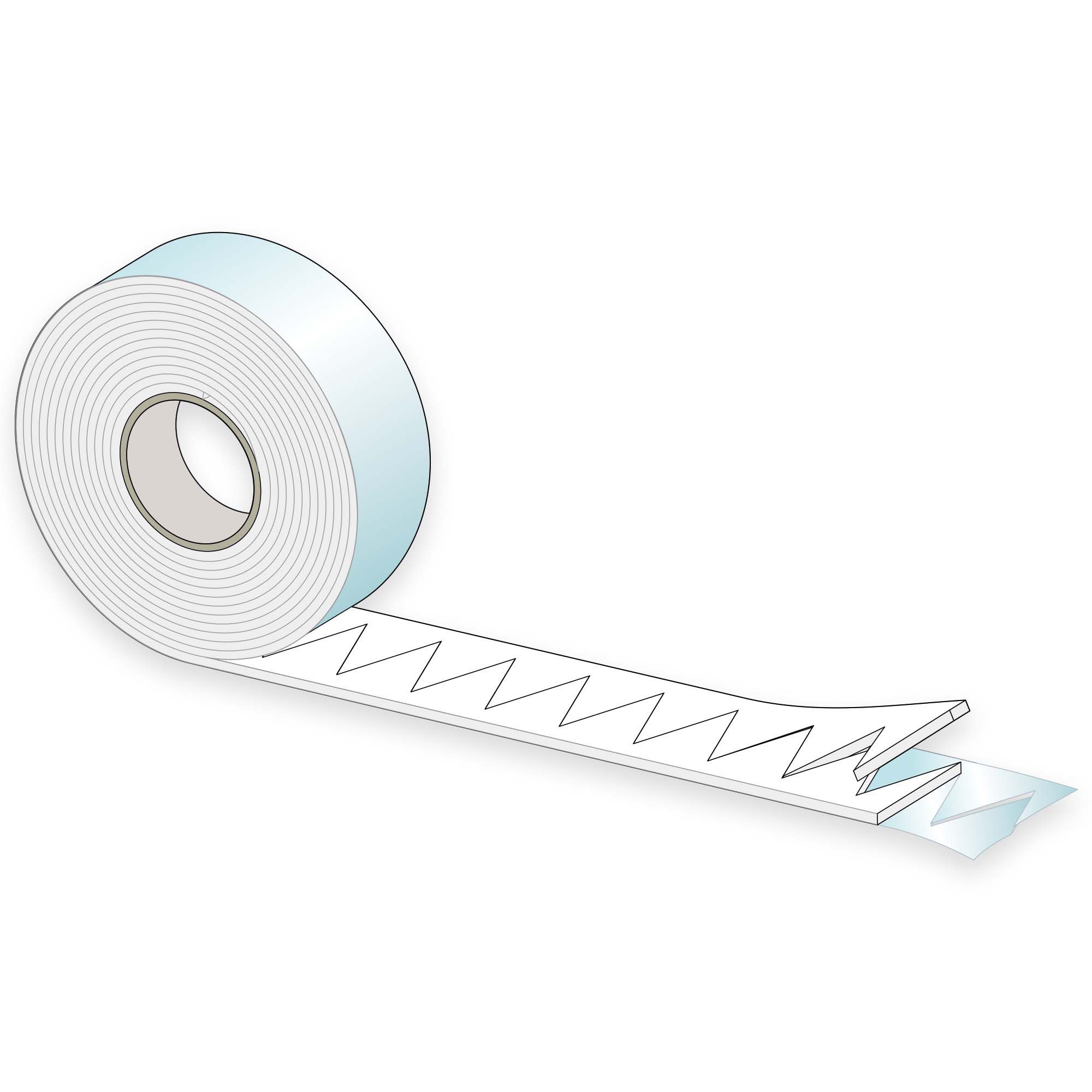 Ulith Montageband Zick-Zack Montagestreifen, Montageband, selbstkleb., 36 x 3 x 4500 mm