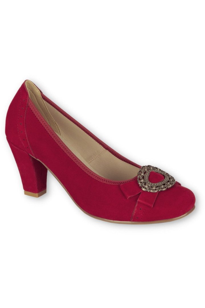 Hirschkogel Trachtenpumps - GRACE - anthrazit/mittelgrau, himbeer Pumps günstig online kaufen