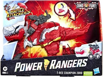 Hasbro Actionfigur Hasbro Actionfigur »Power Rangers Battle Attackers - Dinosaurier Fur, (1-tlg)