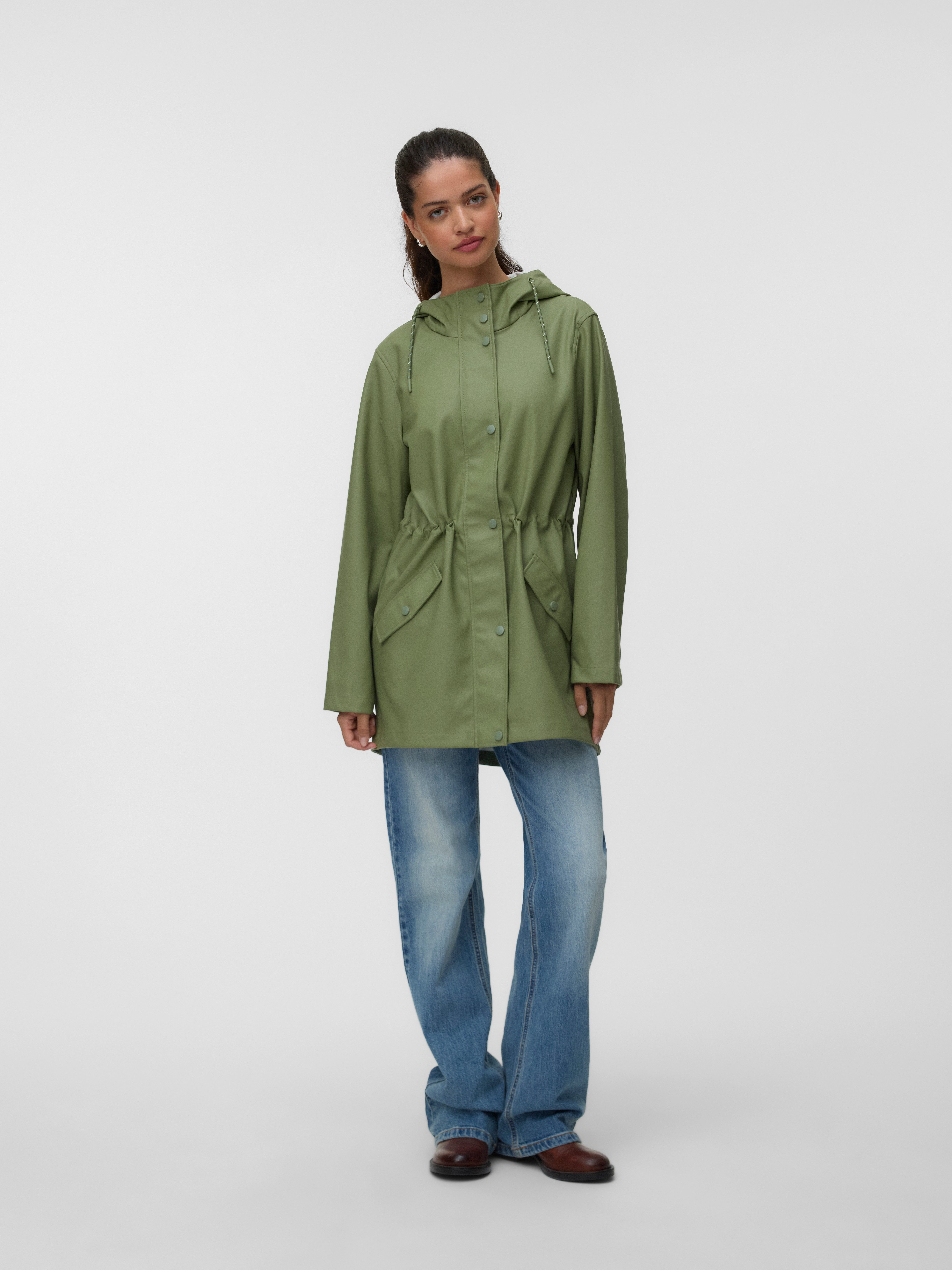 Vero Moda Regenjacke VMMALOU COATED JACKET wasserabweisende Beschichtung – Bild 4 von 5