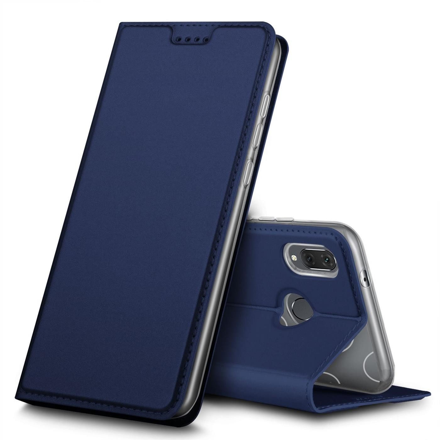 CoolGadget Handyhülle Magnet Case Handy Tasche für Huawei P20 Lite 5,8 Zoll, Hülle Klapphülle Ultra Slim Flip Cover für P20 Lite Schutzhülle