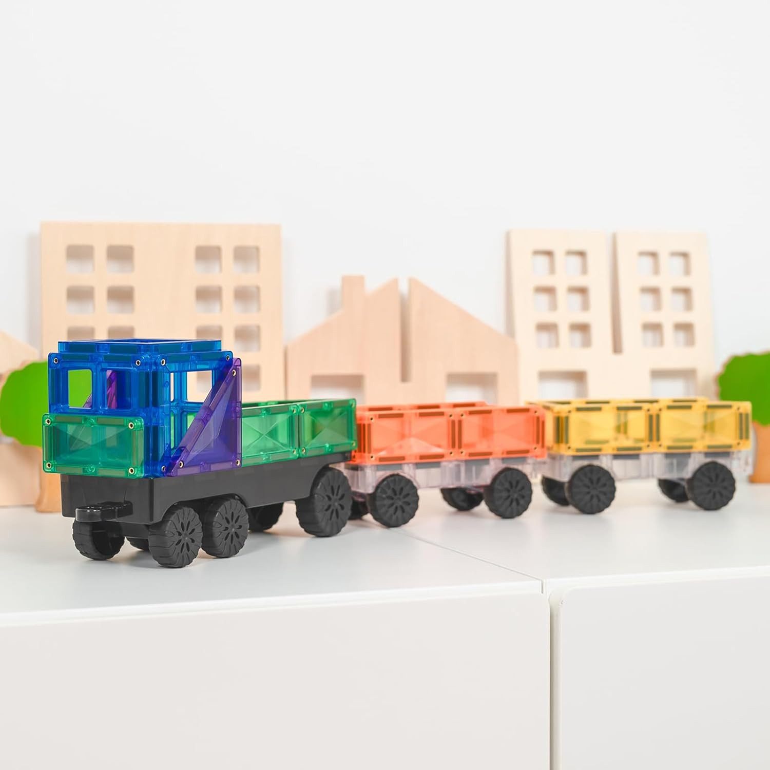 Connetix CONNETIX Magnetbausteine Regenbogen Transportieren Packen 50 Stück 3+ Konstruktions-Spielset – Bild 5 von 5