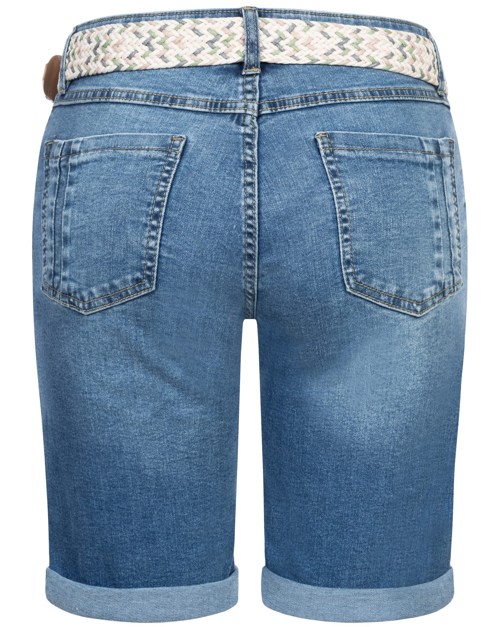 SUBLEVEL Bermudas Damen Jeans Shorts Bermuda Kurze Hose Shorts Short Denim günstig online kaufen