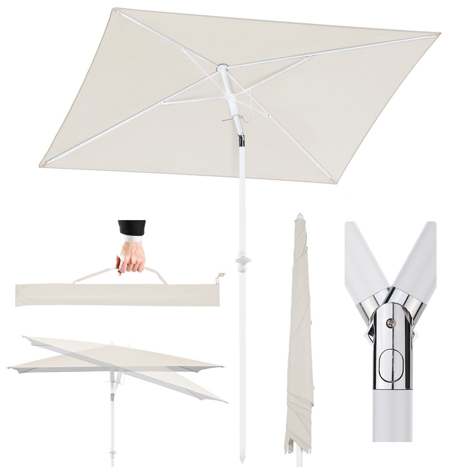 Sekey Sonnenschirm 180 x 125 cm günstig online kaufen