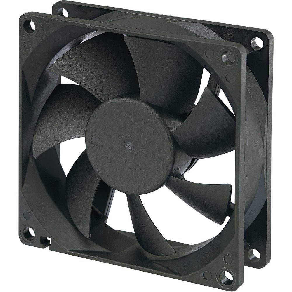 Gehäuselüfter TRU COMPONENTS RD8025B12H Axiallüfter 12 V/DC 57 m³/h (L x B x H) 80 x