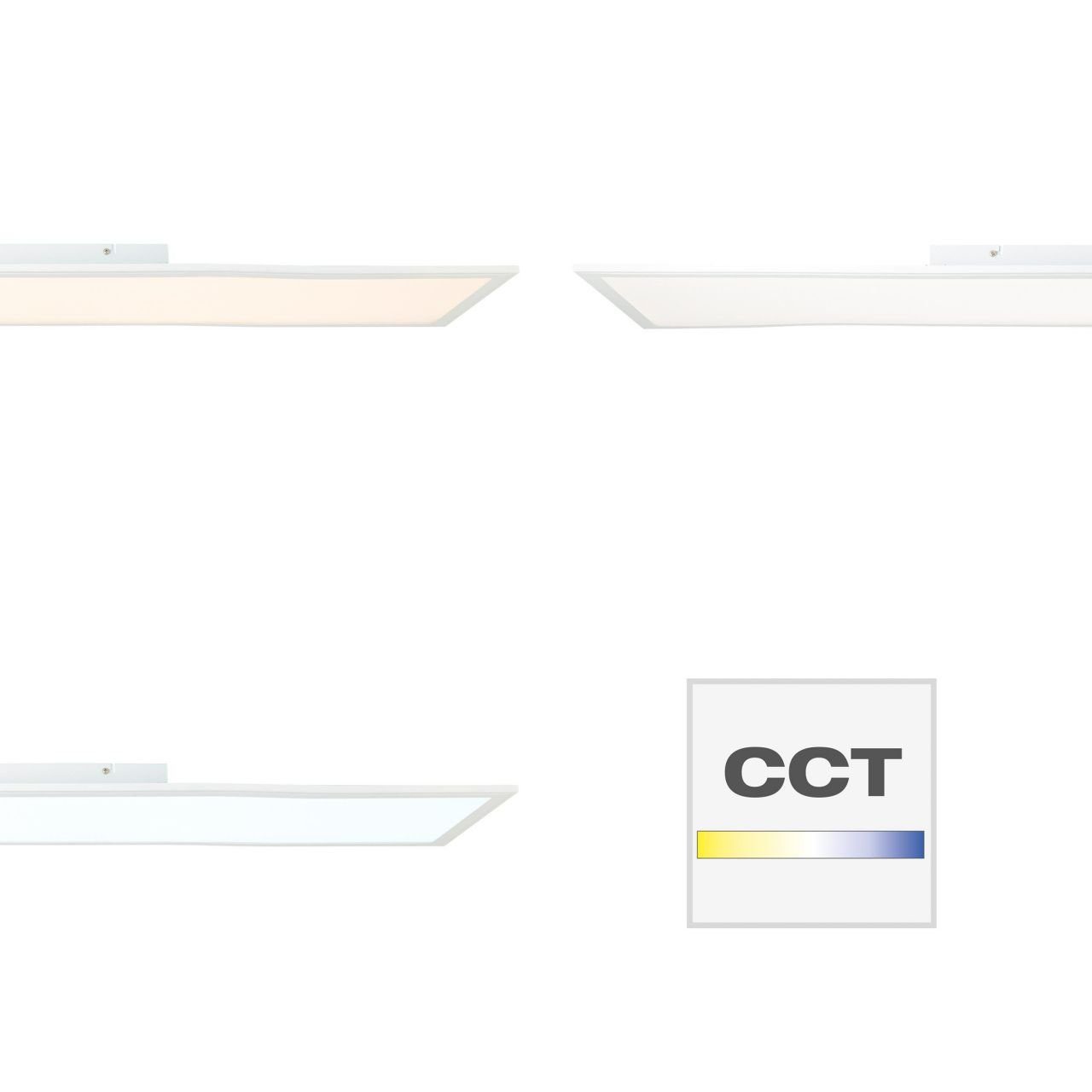 x CCT, LED Brilliant Abie, LED 3800 Fernbedienung, Panel 120 Farbwechsler, lm, RGB, integriert, 30 dimmbar, fest weiß cm,